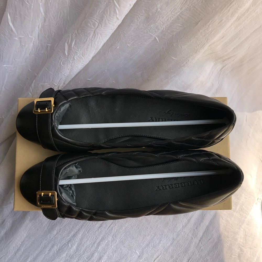 Burberry Avonwick Quilted Ballerina Black size 41